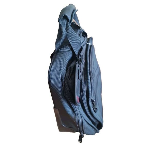 TUMI Alpha Rolling Laptop Briefcase Bag Ballistic Overnight Suitcase 2214D3 BLK - Picture 5 of 14